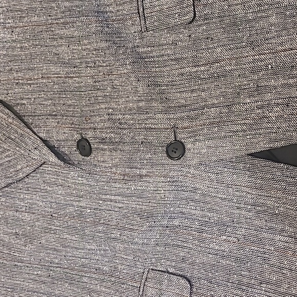 VTG 100% SILK HERRINGBONE SPORT COAT BLAZER - Picture 5 of 11